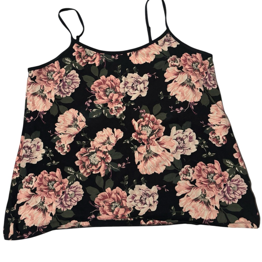 Torrid Floral Black And Pink Women's Top